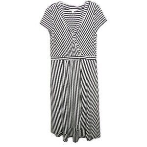 DownEast - Striped Midi Dress - Large